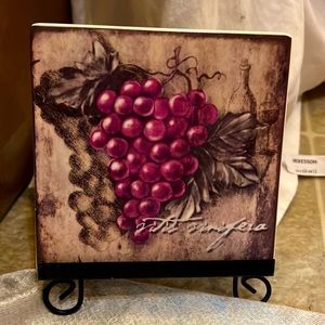 Vintage Tile Decoration with stand